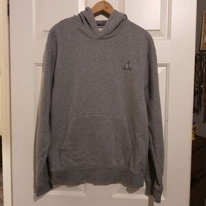 Jordan Jumpman Brand Small Pull Over Hoodie Sweatshirt Light Gray Athleisure